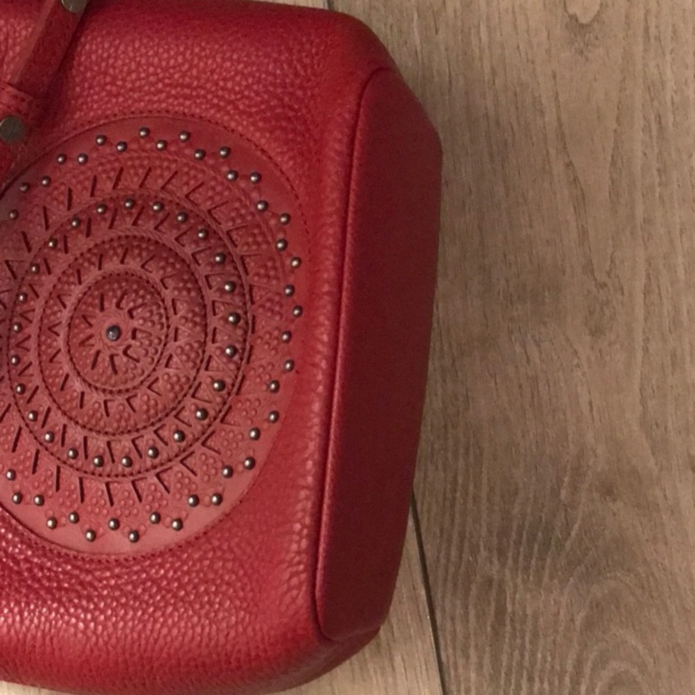 Brighton Charlette Ferrara Eternity Red Crossbody Bag Orig $365 EUC - Picture 6 of 16
